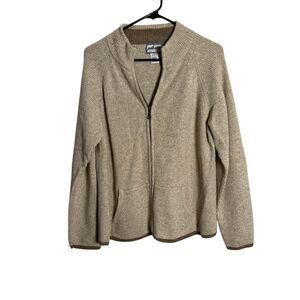 Pendleton Originals Men's Lambswool Blend Full Zip Cardigan Sweater Beige XL